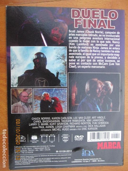 Cine: CHUCK NORRIS - DVD,DUELO FINAL - Foto 2