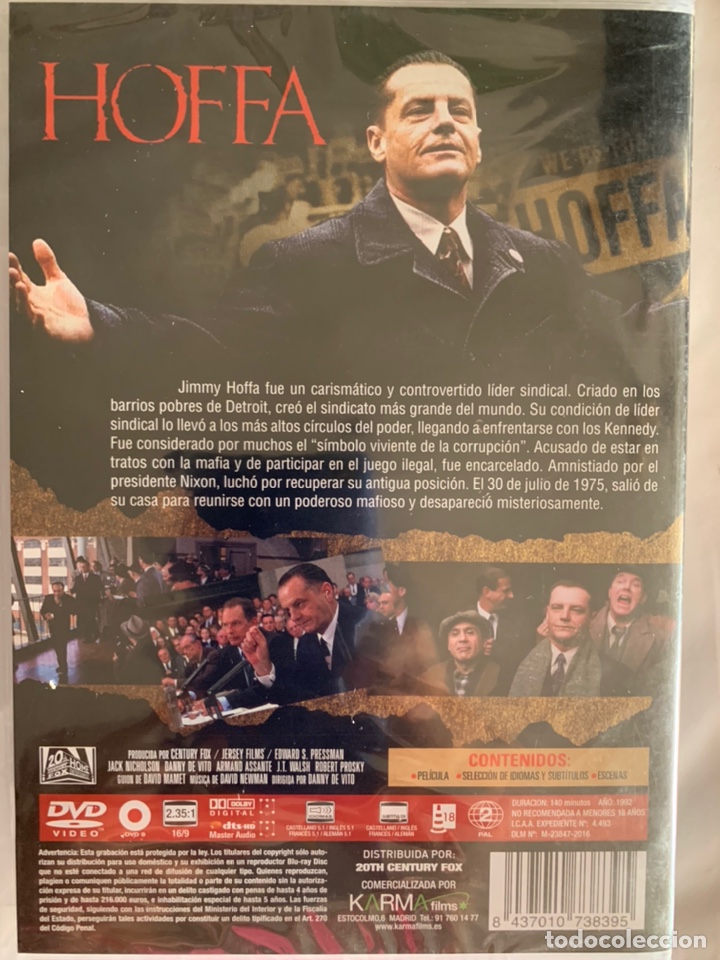 Cine: Hoffa un pulso al poder (Danny DeVito, 1992) - Foto 2
