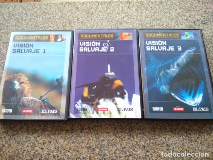 Cinema: DVD -- VISION SALVAJE - 1, 2, 3 -- DOCUMETALES BBC --