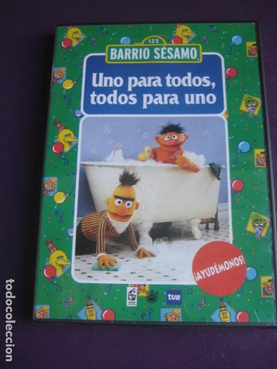 Cine: BARRIO SESAMO VOL 5 -UNO PARA TODOS, TODOS PARA UNO - DVD SIN USO