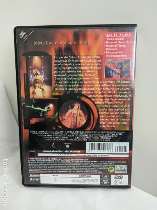 Cine: CIRQUE DU SOLEIL: DRALION - DVD - Foto 2