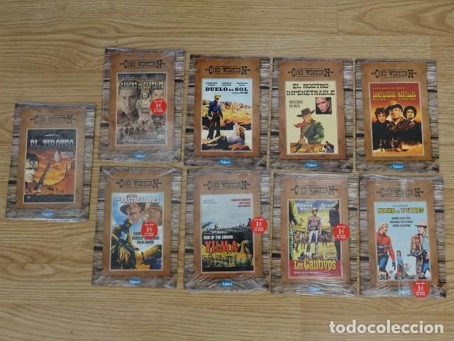 Cine: Lote 9 DVDs Compa&ntilde;eros mortales Rostro impenetrable Duelo al sol Camino de Santa f&eacute; Tiroteo Yuma ...