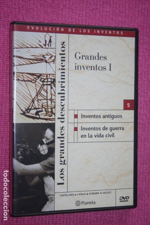 Cine: GRANDES INVENTOS I (n&ordm; 5) * DVD Colecci&oacute;n EVOLUCION DE LOS INVENTOS (PLANETA) *