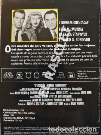 Cine: DVD - PELICULA - PERDICION - - Foto 2