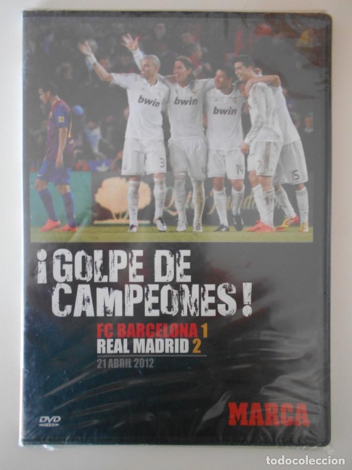 Cinema: GOLPE DE CAMPEONES. FC BARCELONA 1 - REAL MADRID 2. 21 DE ABRIL 2012. DVD NUEVO A ESTRENAR. ESTUCHE