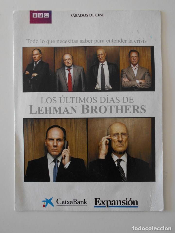 Cine: LOS ULTIMOS DIAS DE LEHMAN BROTHERS. DVD CON CAJA FINA DE CARTON. 60 MINUTOS. COLOR.