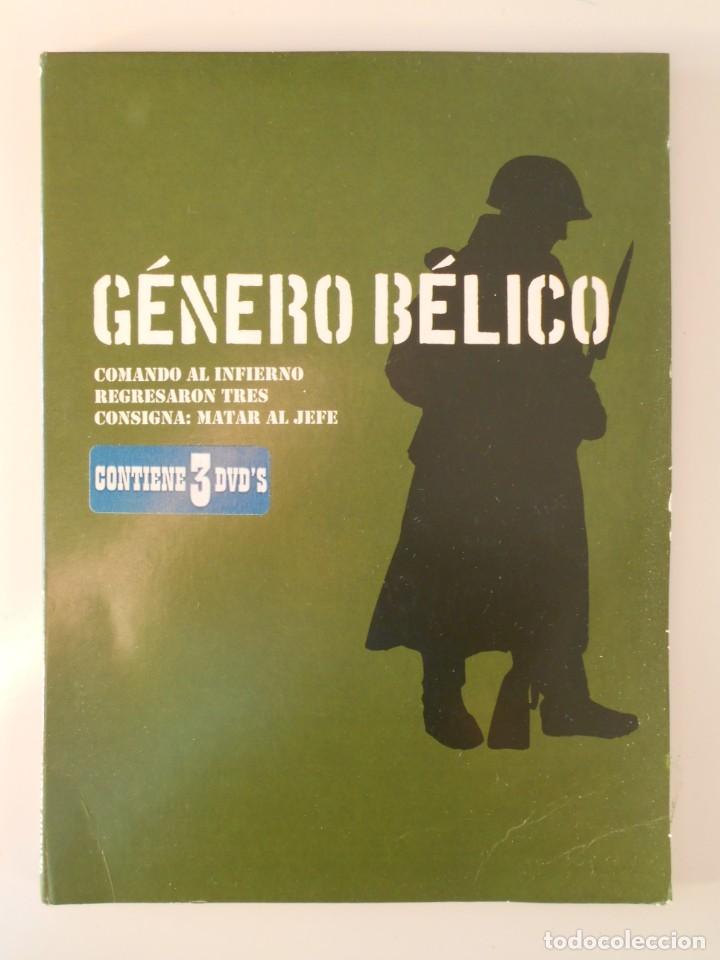 Cinema: GENERO BELICO. CONTIENE 3 DVD'S CON 3 PELICULAS: COMANDO AL INFIERNO. REGRESARON 3. CONSIGNA: MATAR