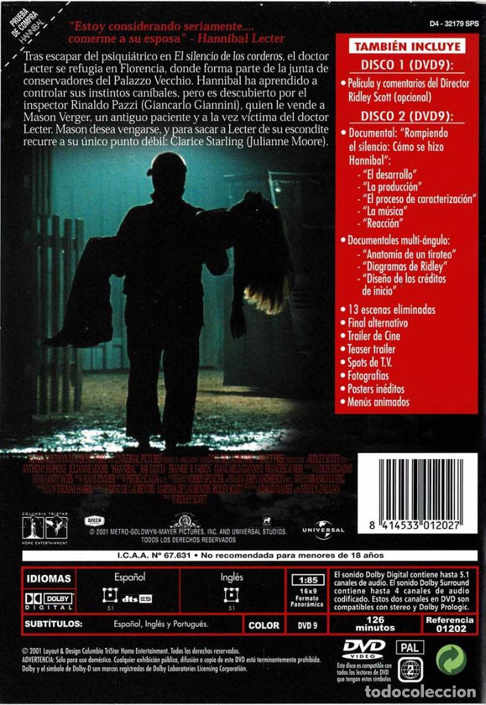 Cine: Hannibal. Edici&oacute;n 2 DVD - Foto 2