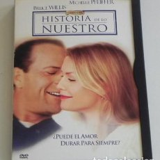 Cine: HISTORIA DE LO NUESTRO DVD PELÍCULA ROMÁNTICA MICHELLE PFEIFFER BRUCE WILLIS - MÚSICA D ERIC CLAPTON. Lote 225742265