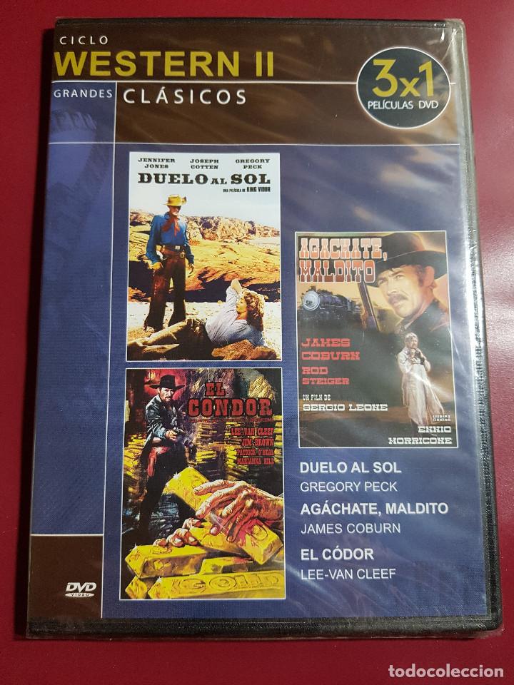 Cine: DVD - DUELO AL SOL - AGACHATE, MALDITO - EL CODOR - PRECINTADA - Foto 1