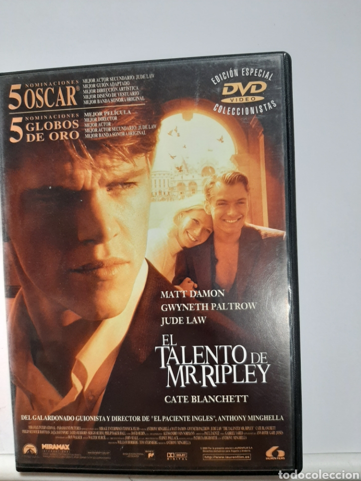 Cin&eacute;ma: S448 el talento de mr.ripley &nbsp; - DVD SEGUNDAMANO