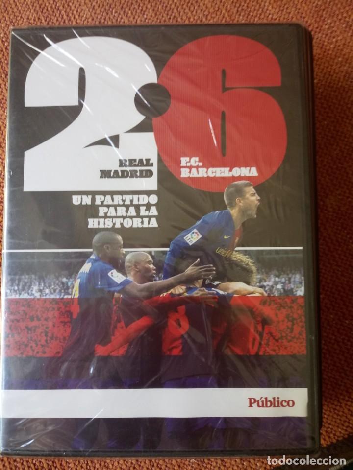 Cine: PEL-ICULA. DVD, F&Uacute;TBOL.UN PARTIDO PARA LA HISTORIA, MADRID, 2- BARCELONA, 6 NUEVA ENCELOFANADA.