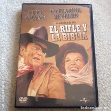 Cine: DVD EL RIFLE Y LA BIBLIA JOHN WAYNE KATHARINE HEPBURN WESTER CLÁSICO. Lote 227829975