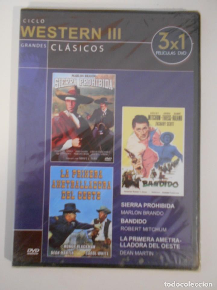 Cin&eacute;ma: GRANDES CLASICOS. CICLO WESTERN III. DVD CON 3 PELICULAS: SIERRA PROHIBIDA / BANDIDO / LA PRIMERA AM