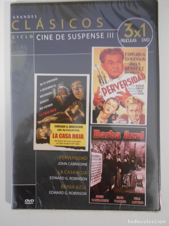 Cin&eacute;ma: GRANDES CLASICOS. CICLO CINE DE SUSPENSE III. DVD CON 3 PELICULAS: PERVERSIDAD / LA CASA ROJA / BARB