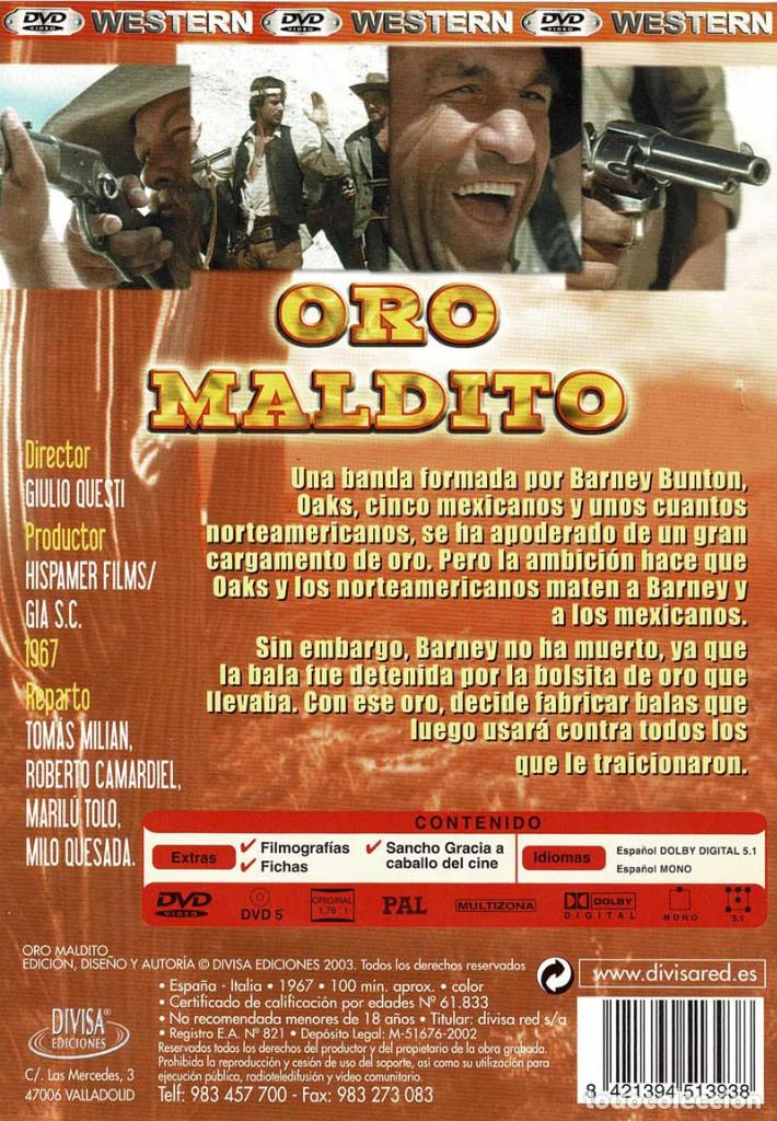 Cine: Oro Maldito. DVD - Foto 2