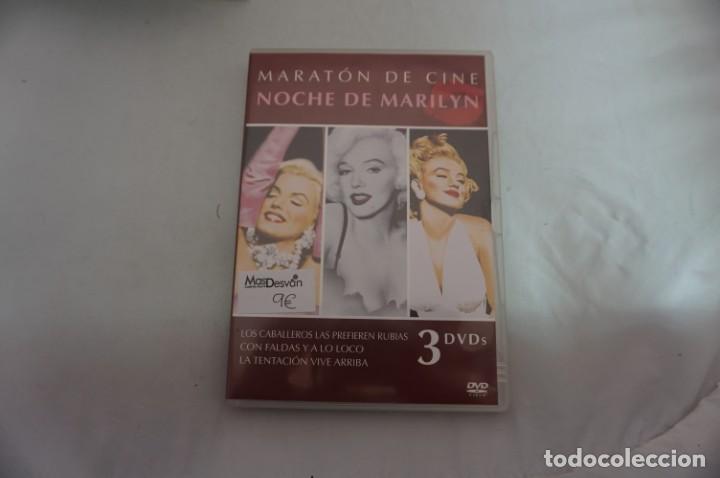 Cine: 1-B1/ 3 X DVD / MARILYN - LOS CABALLEROS LAS PREFIEREN RUBIAS, CON FALDAS Y... LA TENTACION VIVE...
