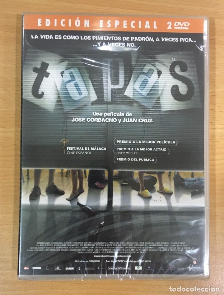 Cine: DVD EDICI&Oacute;N ESPECIAL 2 DISCOS CINE ESPA&Ntilde;OL - TAPAS (2005). PRECINTADO