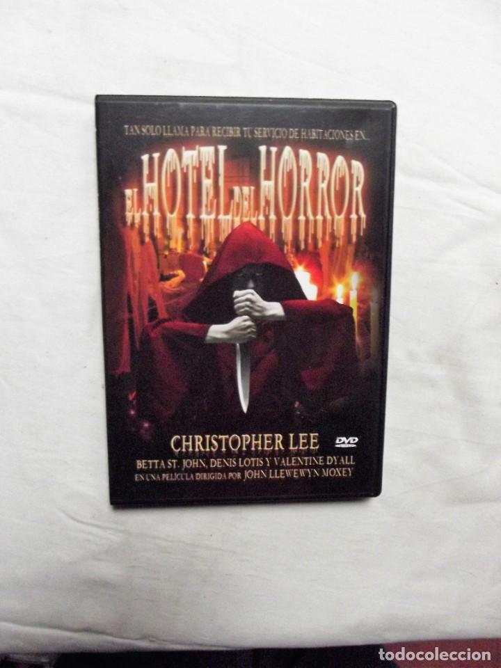 Cine: DVD - EL HOTEL DEL HORROR CON CHRISTOPHER LEE - Foto 1