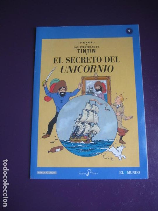 Kino: TINTIN - EL SECRETO DEL UNICORNIO - DVD EL MUNDO 2013 - LEVE USO