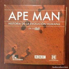 Cine: APE MAN HISTORIA DE LA EVOLUCIÓN HUMANA - 10 DVD. Lote 235258530
