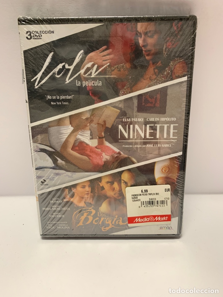 Cin&eacute;ma: ND33 pack - lola - ninette - los Borgia DVD NUEVO PRECINTADO