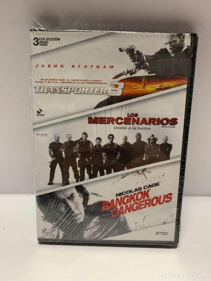 Cin&eacute;ma: ND4 pack - transporter 3 - los mercenarios - Bangkok dangerous DVD NUEVO PRECINTADO