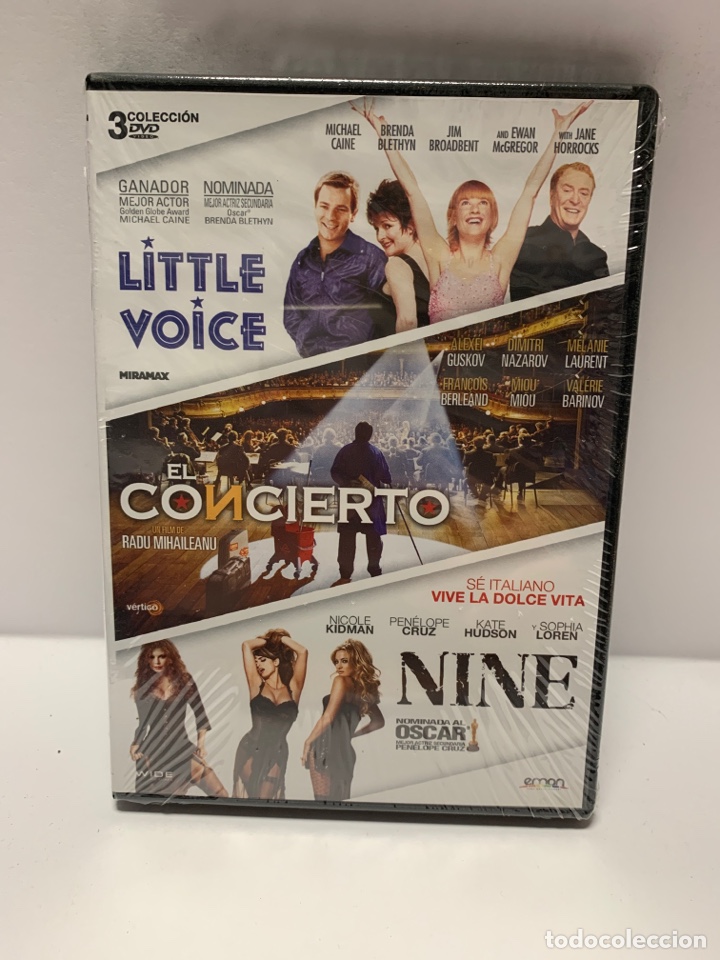 Cin&eacute;ma: REF.10584 pack - little voice - el concierto - nine DVD NUEVO PRECINTADO