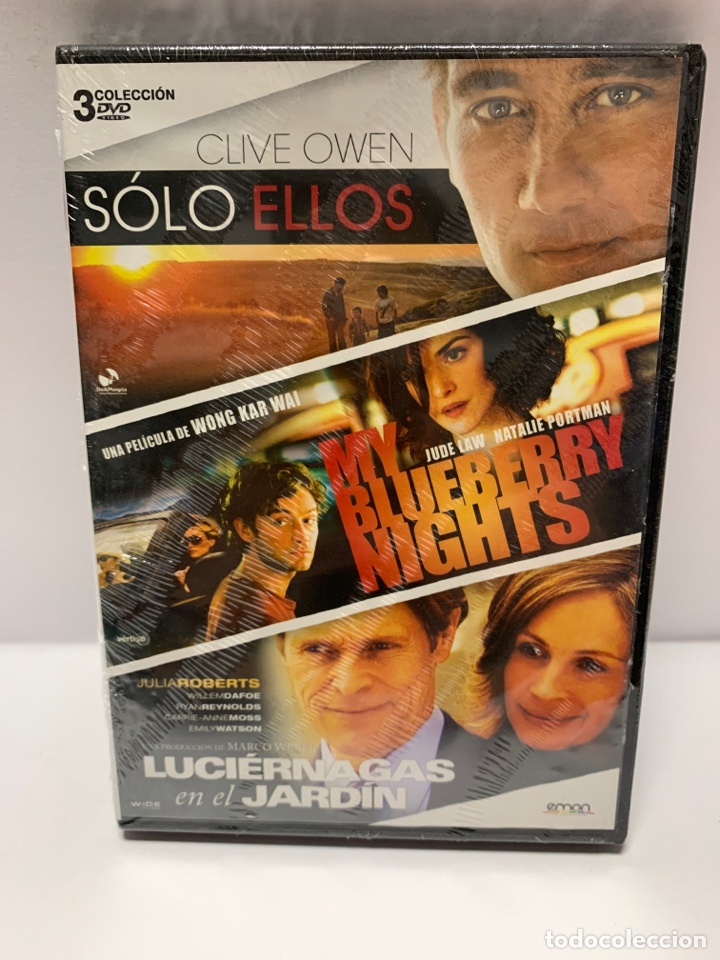 Cine: ND209 pack - solo ellos - my blueberry nights - luci&eacute;rnagas en el jard&iacute;n DVD NUEVO PRECINTADO