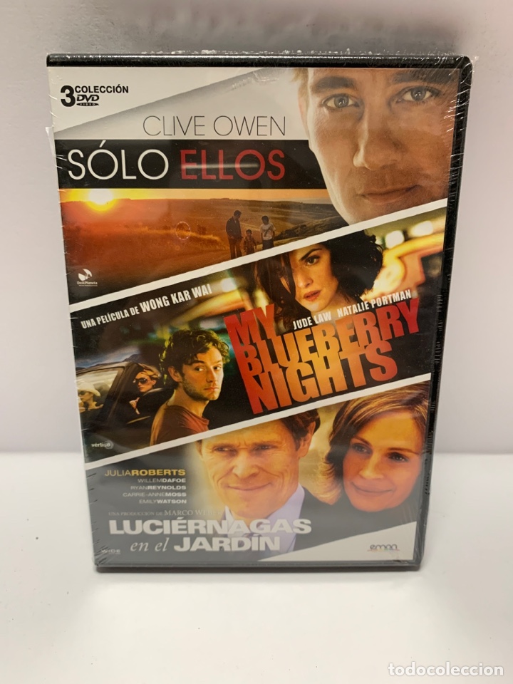 Cin&eacute;ma: ND209 pack - solo ellos - my blueberry nights - luci&eacute;rnagas en el jard&iacute;n DVD NUEVO PRECINTADO