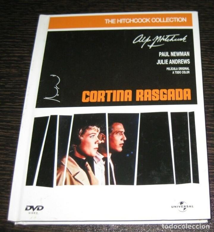 Cine: CORTINA RASGADA -ALFRED HITCHCOCK - DVD -LIBRO 62 PAGINAS INCLUYE EXTRAS