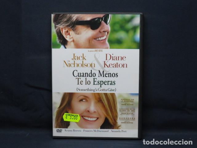 Cine: CUANDO MENOS TE LO ESPERAS - DVD - Foto 1
