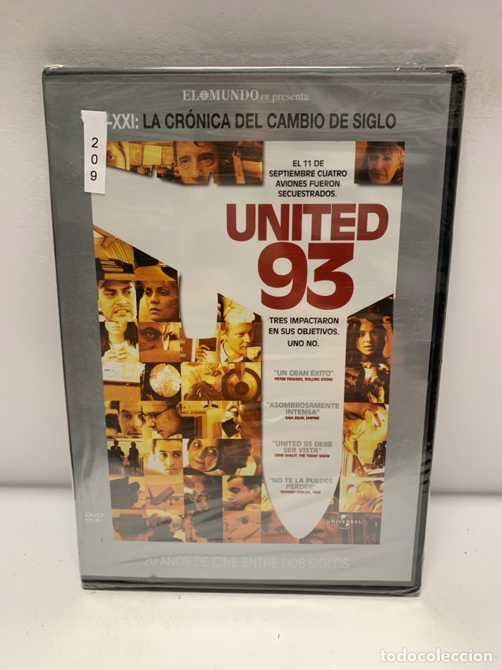 Cin&eacute;ma: REFTF.209 united 93 DVD NUEVO PRECINTADO ( TAPA FINA )