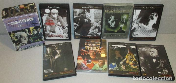 Cine: DVD Lote 11 pel&iacute;culas cl&aacute;sicas de terror, FRANKENSTEIN, LA NOCHE DE LOS MUERTOS VIVIENTES......