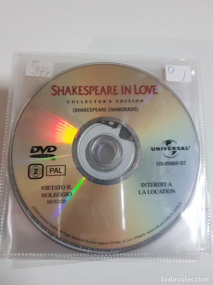 Cine: PELICULA EN DVD. SOLO DISCO. SHAKESPEARE IN LOVE. COLLECTOR&acute;S EDITION