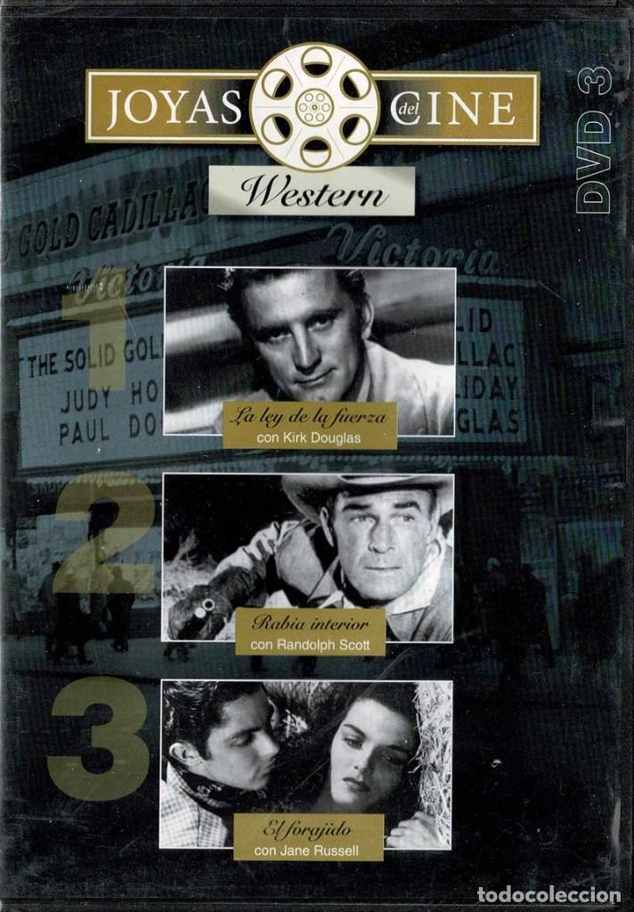 Cinema: Joyas del Cine. La ley de la fuerza + Rabia interior + El forajido. DVD (precintado)