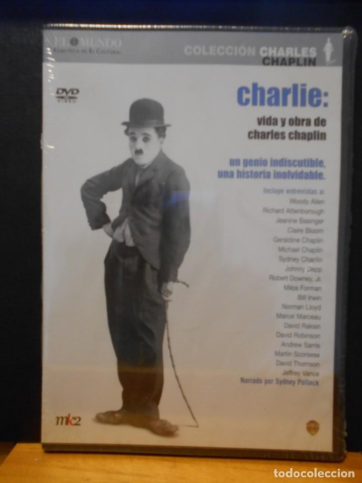Cine: CHARLIE: VIDA Y OBRA DE CHARLIE CHAPLIN. DVD NUEVO A ESTRENAR. ESTUCHE FINO. 132 MINUTOS. AUDIO: ING