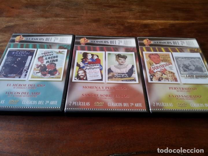 Cine: lote de 3 dvd clasicos del 7&ordm; arte - con 2 peliculas cada uno - n&ordm; 3,9,11 - coupe intertaiment 2004