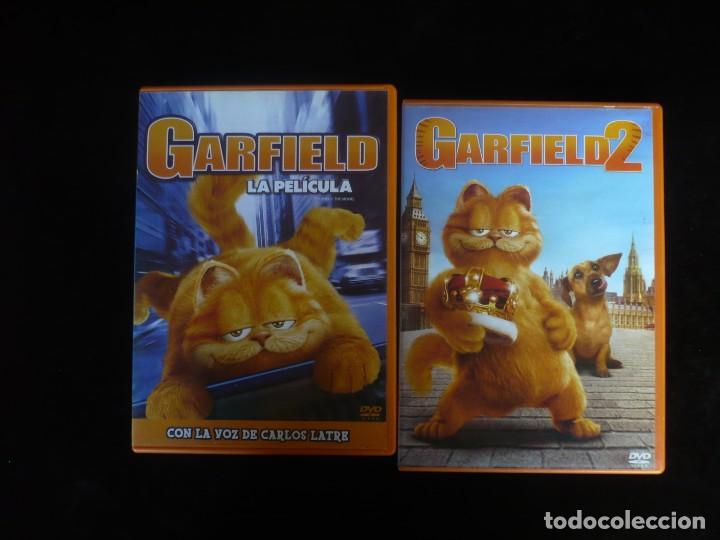 Cine: garfield la pelicula + garfield 2 - dvd como nuevos