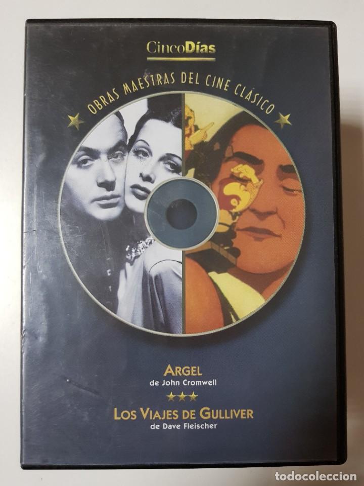 Cine: PELICULA DVD. ARGEL + LOS VIAJES DE GULLIVER. COLECCION OBRAS MAESTRAS DEL CINE