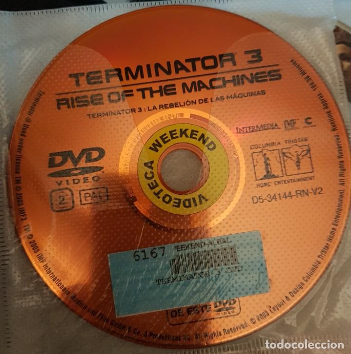 Cine: PELICULA EN DVD. SOLO DISCO. TERMINATOR 3. LA REBELION DE LAS MAQUINAS