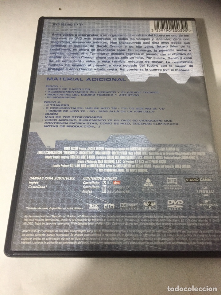 Cine: Terminator 2 El Juicio Final dos discos - Foto 2
