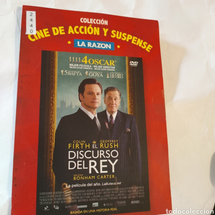 Cinema: CTN2440 discurso del rey DVD EDICION CARTON SEGUNDAMANO