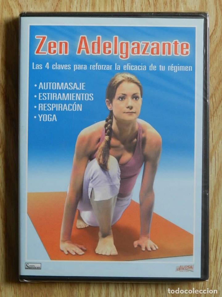 Cine: DVD Zen adelgazante Automasaje estiramientos respiraci&oacute;n yoga PRECINTADO