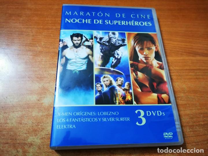 Cine: X-MEN ORIGENES : LOBEZNO LOS 4 FANTASTICOS Y SILVER SURFER ELEKTRA 3 DVD ESPA&Ntilde;A 2009 MARVEL
