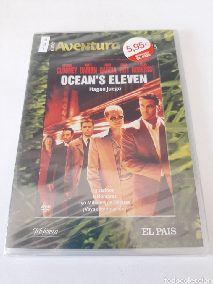 Cinema: REFTF.931 Ocean's Eleven DVD NUEVO PRECINTADO ( TAPA FINA )