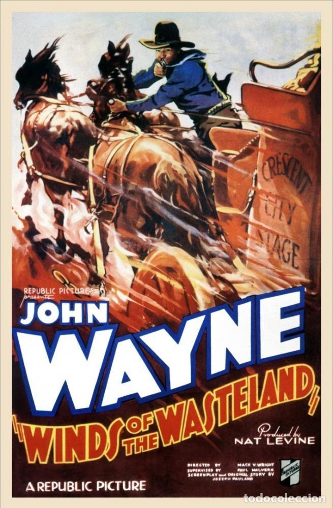 Cine: DVD WESTERN (COLOREADA)- VIENTOS DEL P&Aacute;RAMO-JOHN WAYNE - Foto 1