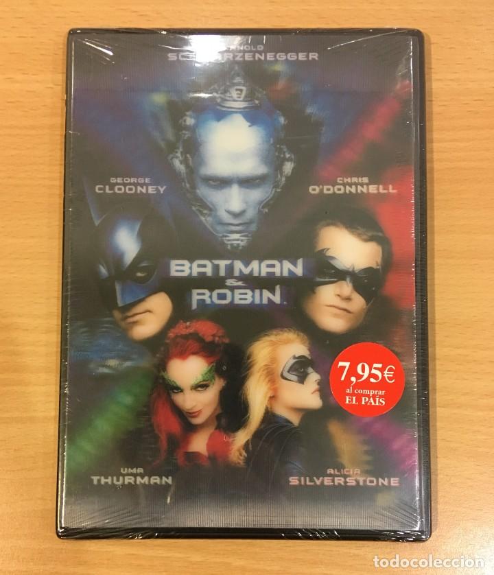 Cine: DVD CINE DE SUPERH&Eacute;ROES CON HOLOGRAMA EN PORTADA - BATMAN Y ROBIN (1997). PRECINTADO