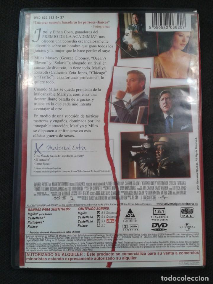 Cine: CRUELDAD INTOLERABLE. DVD - Foto 2