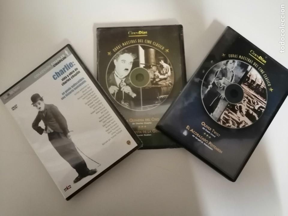 Cine: Obras maestras del cine cl&aacute;sico + Chaplin, vida y obra. 3 dvd